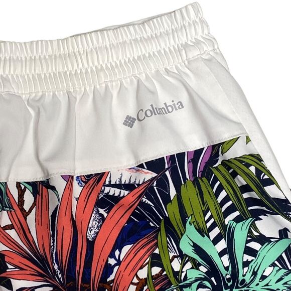 Columbia Shorts Girls Medium 10/12 Omni-Shade Sandy Shore Shorts Tropical Floral - Picture 5 of 7